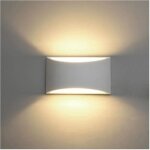 (blanc chaud)appliques murales interieur, blanc lampe murale led 7w blanc chaud applique murale en pl�tre ...