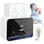 (blanc)chauffe - biberon 9 en 1 pour b�b� sans bpa - double tasse - chauffage rapide - double st�rilisation ...