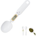 Blanc, cuill�re balance digitale de pr�cision 0 1g � 500g, cuill�re doseuse num�rique avec cuill�re amovible, ...