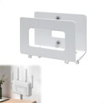 Blanc etagere pour decodeur, cache box internet �tagere mural, etagere murale sans percage pour routeur, ...