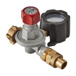 Blanc habitat ? d�tendeur gaz propane haute pression r�glable ? manom�tre horizontal ? d�bit 8 - 12 kg ...