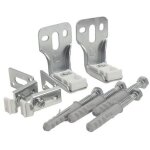 Blanc habitat ? fixations pour radiateur en acier panneau ? kit de 2 consoles avec �cartement r�glable ...