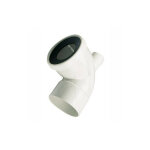 Pipe courte avec prise a emboitement plastique avec joint a levre diam 100