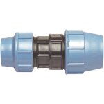 Raccord plastique manchon droit réduit pour tube pe Ø25 - 20 mm Raccord plastique manchon droit réduit pour tube pe Ø25 - 20 mm
