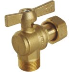 Blanc habitat - robinet d'arrt querre pour compteur m3 / 4' ecrou tournant 3 / 4' manette papillon