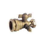 Blanc habitat - robinet d'arrt  purge pour compteur pe32 ecrou tournant 3 / 4' manette papillon