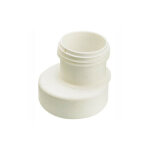 Sortie droite souple excentree plastique avec joint a levre