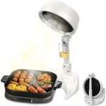 Blanc, hotte portable de cuisine, pliable mini hotte aspirante et purificateur, hotte de cuisine de bureau ...