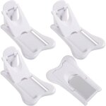 (blanc)lot de 4 bloque porte coulissante, securite fenetre enfant auto - adh�sif bloc porte securite ...