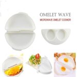 Utile blanc micro - ondes omelette oeuf maker plateau non - toxique oeufs vapeur bo�te silicone oeuf ...