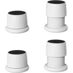 Blanc?pieds de meubles r�glables de 4 � 6, 3 cm?lot de 4 rehausseurs r�glables antid�rapants pour meubles, ...
