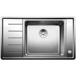 Blanco - andano - vier 860x500 mm avec accessoires, infino, inox 523001