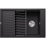 Blanco elon xl 6 - vier en silgranit, 78x50 cm, noir 525883