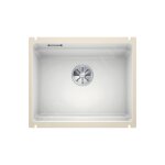 Etagon 500 - vier en cramique, 540x456 mm, avec rails, blanc brillant 525149 - blanco