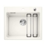 Blanco - etagon 6 - évier en céramique, 584x510 mm, avec commande de vidage et accessoires, infino, blanc ... Blanco - etagon 6 - évier en céramique, 584x510 mm, avec commande de vidage et accessoires, infino, blanc ...