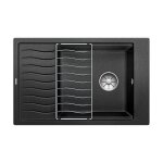 Blanco elon xl 6 - �vier en silgranit, 78x50 cm, noir 525883