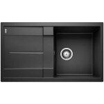 Blanco - metra 5 - �vier en silgranit, 86x50 cm, avec commande de vidage, noir 525918