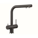 Blanco - fontas s ii - mitigeur d'vier avec douchette extractible et filtration, noir 526158