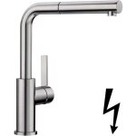 Blanco - lanora s - mitigeur d'�vier avec douchette extractible, inox bross� 525126