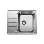 Blanco - lemis 45 - vier, 61x50 cm, avec commande du vidage, inox bross 525114