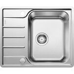 Blanco - lemis 45 - �vier, 61x50 cm, avec commande du vidage, inox bross� 525114