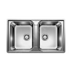 Blanco - lemis 8 - vier, 86x50 cm, inox bross 523039
