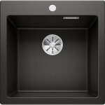 Blanco - pleon 5 - Évier en silgranit, 52x51 cm, noir 525951 Blanco - pleon 5 - Évier en silgranit, 52x51 cm, noir 525951