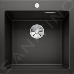 Blanco - pleon 5 - �vier en silgranit, 52x51 cm, noir 525951