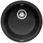 Blanco - rondo - �vier en silgranit, diam�tre 450 mm, noir 525959