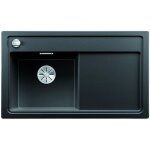 Blanco - zenar 45 - Évier en silgranit, 86x51 cm, avec commande de vidage, noir 526034 Blanco - zenar 45 - Évier en silgranit, 86x51 cm, avec commande de vidage, noir 526034