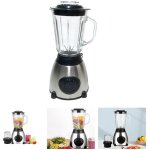 Blender batteur sur socle multifonctionnel, mixeur avec tasse de 1, 5 l, 6 couteaux en acier inoxydable, ...