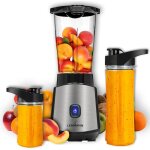 Blender mixeur smoothie 1200w, mini blender 1l avec 2 bouteilles bpa - free portables de 570 ml et 400 ... Blender mixeur smoothie 1200w, mini blender 1l avec 2 bouteilles bpa - free portables de 570 ml et 400 ...