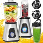 Blender � pichet 1300 w, bouteille de 1, 5 l, lames en titane 650 ml, puissant 2 en 1