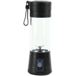 Blender portable, 380 ml, sans bpa, mini blender, blender multifonction, chargeur usb - c - noir