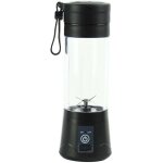 Blender portable, 380 ml, sans bpa, mini blender, blender multifonction, chargeur usb - c - noir