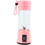Blender portable, 380 ml, sans bpa, mini blender, blender multifonction, chargeur usb - c - rose