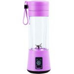 Blender portable, 380 ml, sans bpa, mini blender, blender multifonction, chargeur usb - c - violet