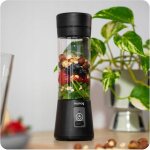 Blender portable sans fil , 380ml, 6 lames inox, verrouillage de scurit, compact avec poigne, mixeur ...