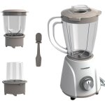 Blender professionnel pour smoothies, soupes, jus et plus encore, 3 vitesses, lames en acier inoxydable, ...