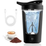 Blender � prot�ines �lectrique - automatique, rechargeable par usb - c, poign�e de transport, noir