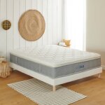 Bleu calin - matelas ressorts ensachés et mousse mémoire de forme 180x200cm idéal premium Bleu calin - matelas ressorts ensachés et mousse mémoire de forme 180x200cm idéal premium