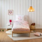 Bleu calin - rechange caradou parure de lit enfant rose sans couette motif princesse shine 90x190cm