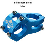 Bleu potence de v�lo motsuv avec potence creuse pour la descente, potence courte 31, 845 mm.