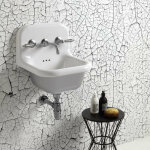 Bleu provence - true colors - lavabo rtro - vasques - gris - 42x42x46cm