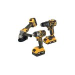 Blim - pack 20v perceuse + cl  chocs + cl radiale sans carbones - 2 batteries 4ah - couleur various ...