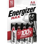 Blister de 4 piles aa lr6 1. 5v alcalines energizer max.