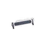 Rallonge multiprise avec bloc rotatif de 4 prises 2p + t surface , interrupteur et cordon longueur 1, ...