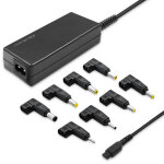 Bloc d'alimentation universel qoltec 45 w pour ordinateur portable automatique multiprise 8 prises + ...