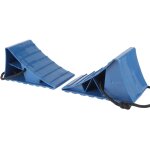 Bloc d'arr�t de pneu antid�rapant, cale de roue portable, 2 pi�ces, pour remorques de voiture, caravanes, ...