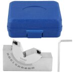 Bloc de fraisage en v � angle micro - r�glable de pr�cision en acier � outils ap25 75x25x36